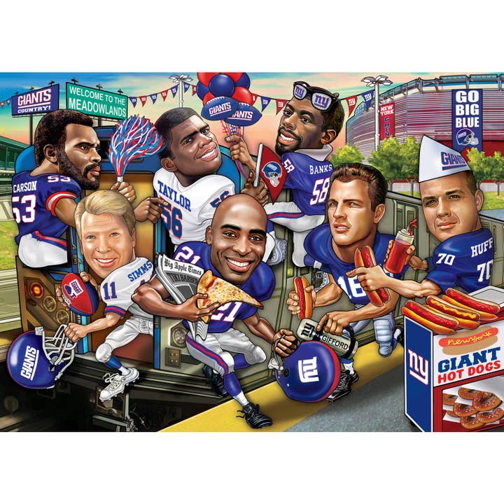 Masterpieces Puzzles - Wholesale Puzzle - Adult - New York Giants - All Time Greats 500 Piece Puzzle