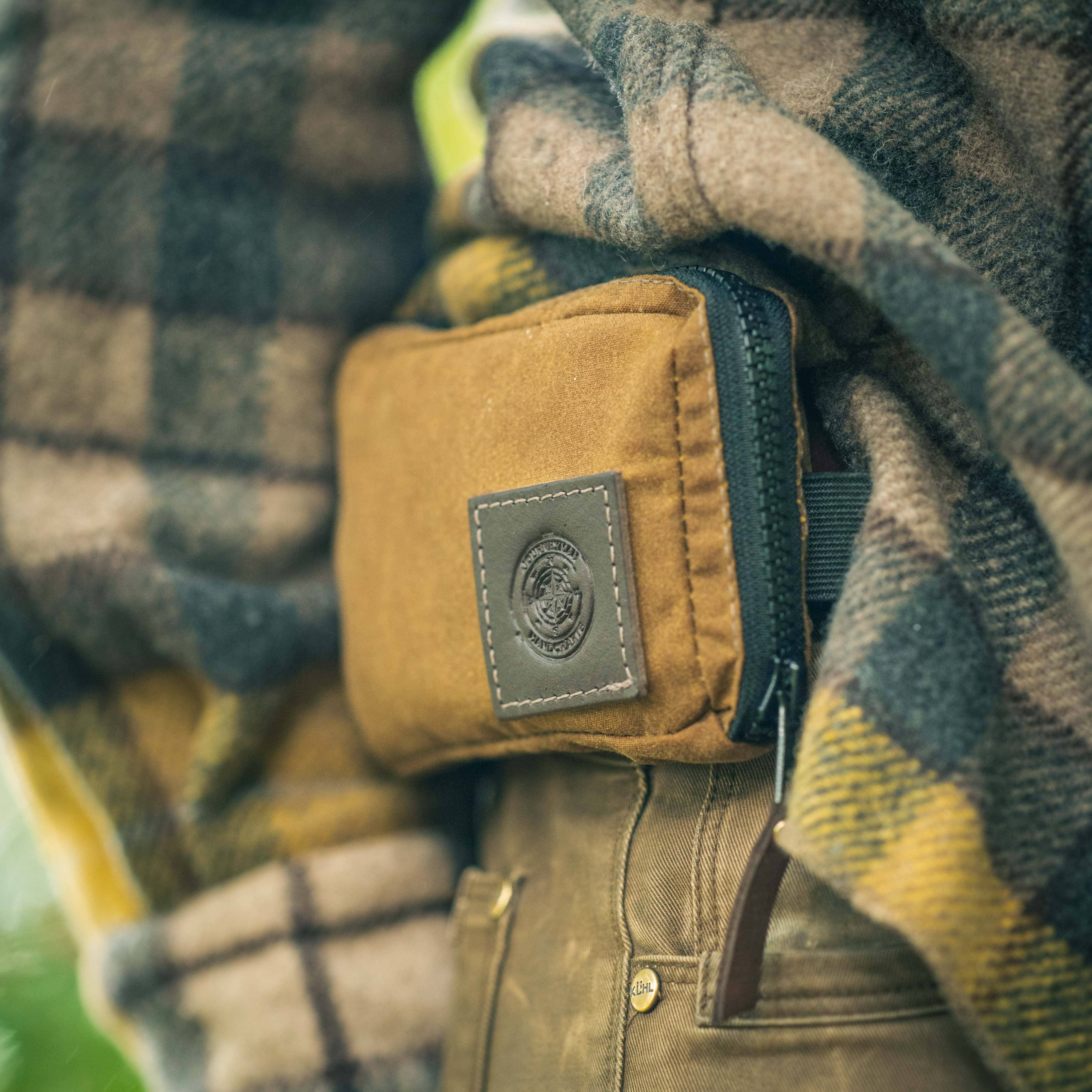 Brown Compact Belt Pouch – Quick-Access Canvas EDC for wholesale on Faire1