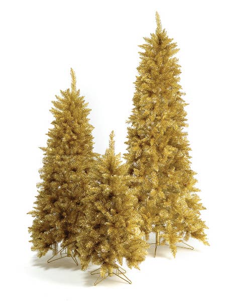 TINSEL TREE GOLD 24"-14"D for wholesale by Studio Specialties