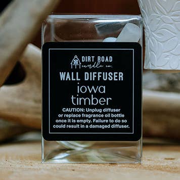 Iowa Timber Wall Diffuser Refill for wholesale by Dirt Road Candle Co