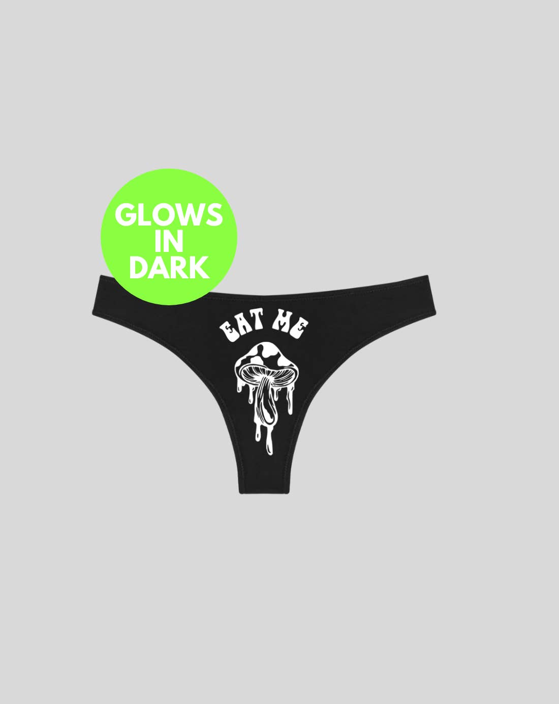 Wickedly Divine Shop - Wholesale Underwear – Women's - Eat Me, Rave Y2K Glow-In-The-Dark Lingerie Thong