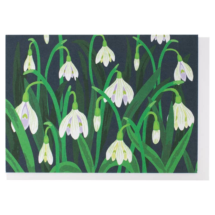 Snow Drops Note Card for wholesale by Smudge Ink