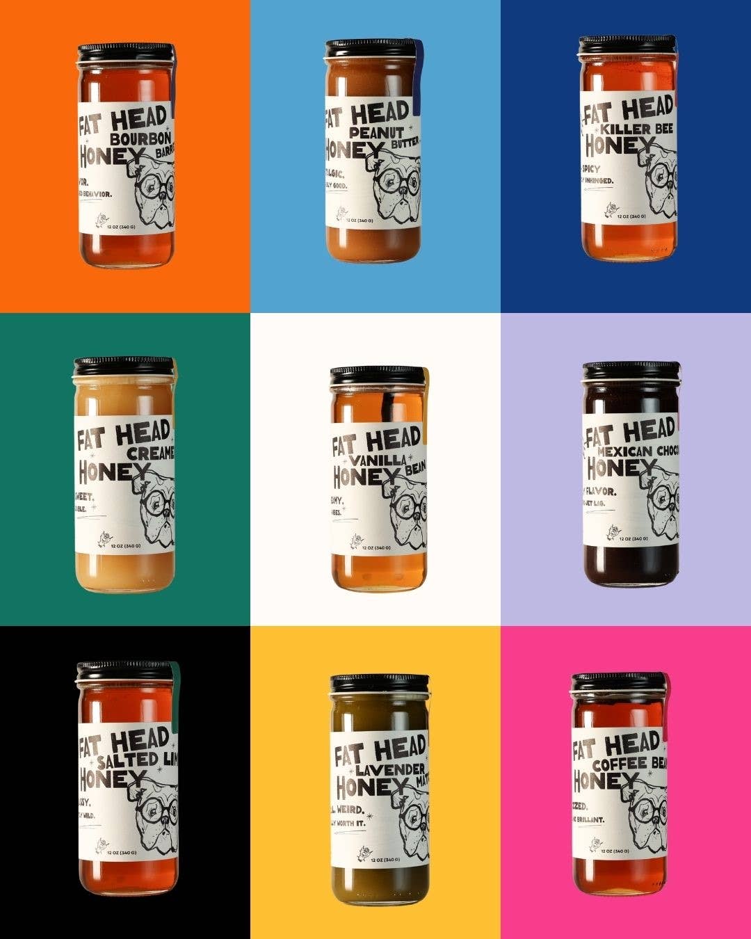 Fat Head Honey Farms - Wholesale Honey - 12 oz Peanut Butter Creamed Honey1