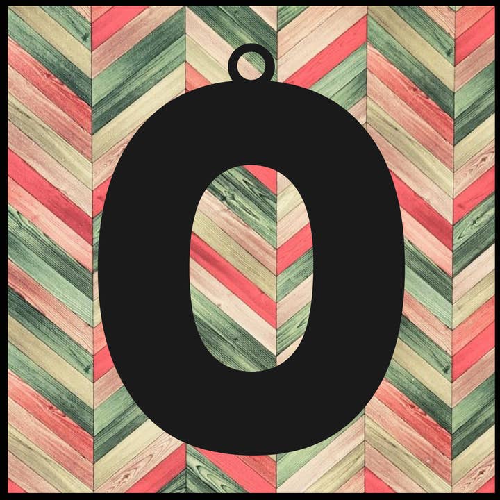 Ornamento Metálico Letra O - 3 por atacado de Designed With Sparks