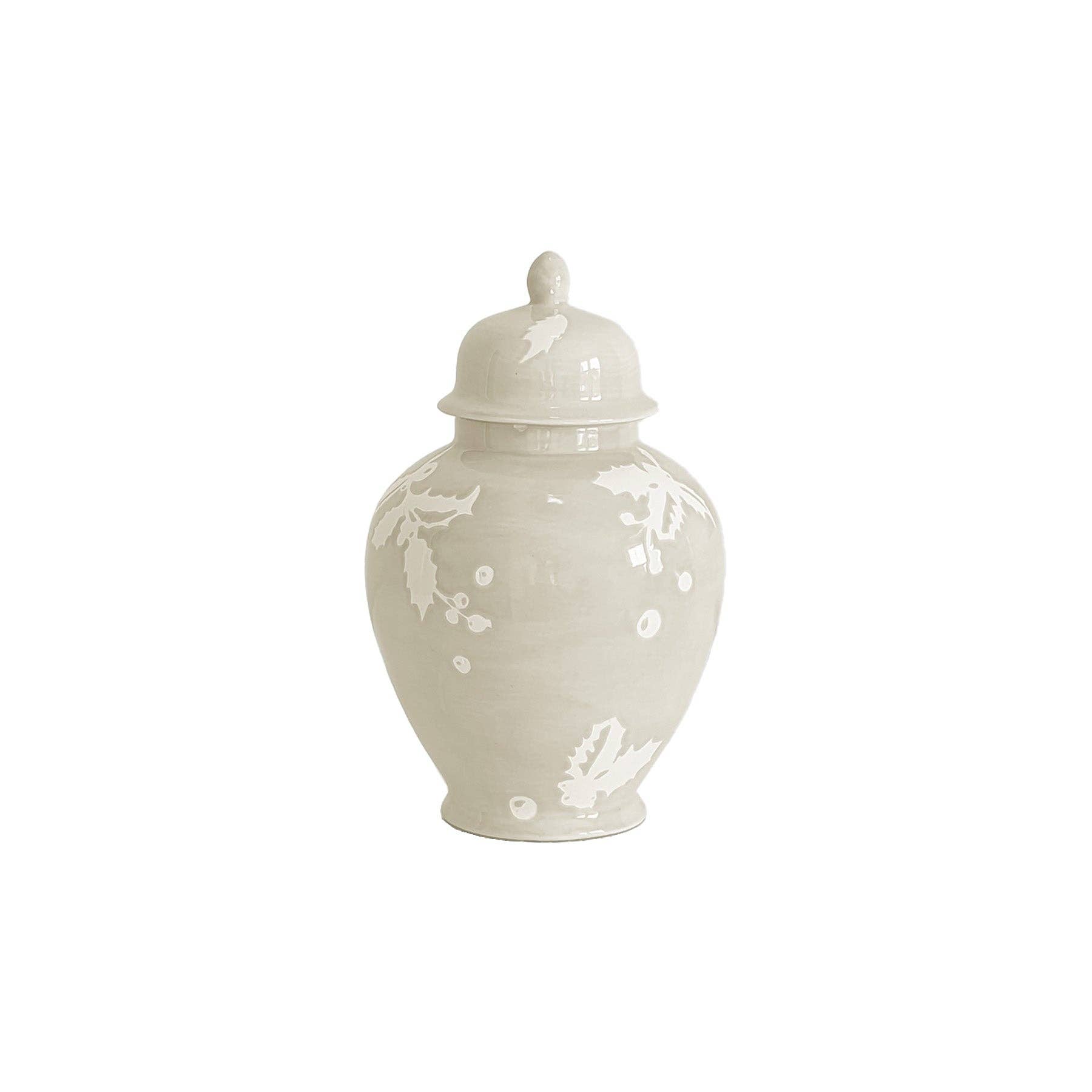 Lo Home | Ruby Clay – wholesale Decorative jar – Deck the Halls Ginger Jars in Beige2