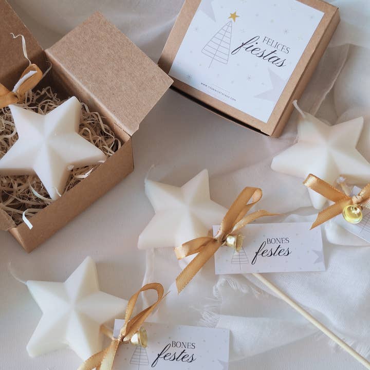 Your Nice Things - Candles - - Wholesale Novelty Candle - Soy wax Christmas candles Stars - Merry Christmas1