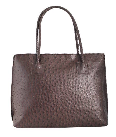 22 Tote - Wholesale Tote Bag - Women's - Lightweight Ostrich Zippered Tote Bag4