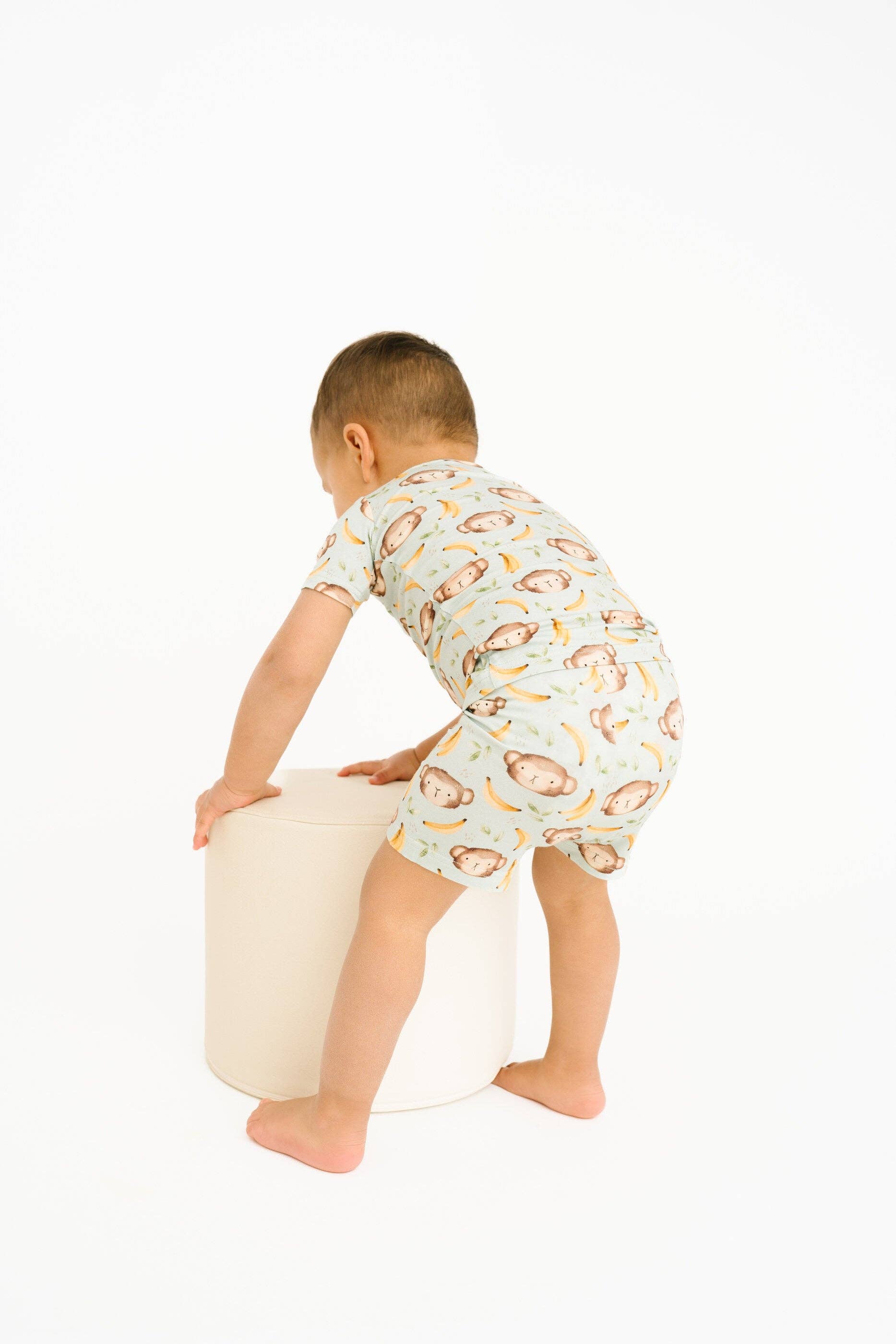 Little One Shop - Wholesale Top & Short Set - Kids - Monkey Mischief Bamboo Shorts Set8