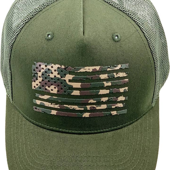 KBETHOS - Wholesale Trucker Hat - Unisex - FLAG UV PRINT MESH BACK BALLCAP31