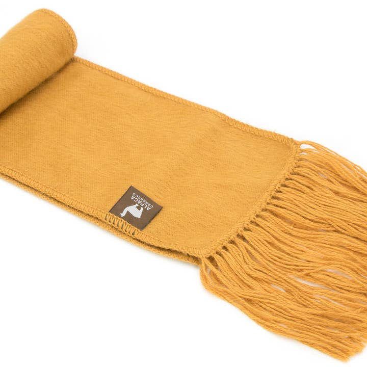 AndeanArt - Wholesale Scarf - Women's - Narrow Alpaca Scarf with Alpaca Figure Label / Tag - Alpaca22