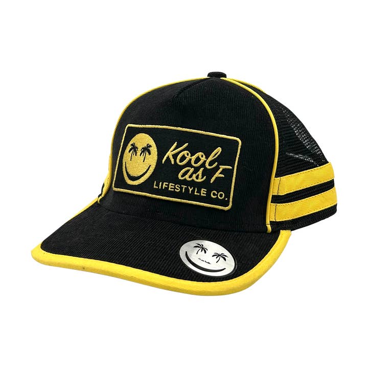 Kool As F Logo Yellow Stripes Hat for wholesale by Kool As F