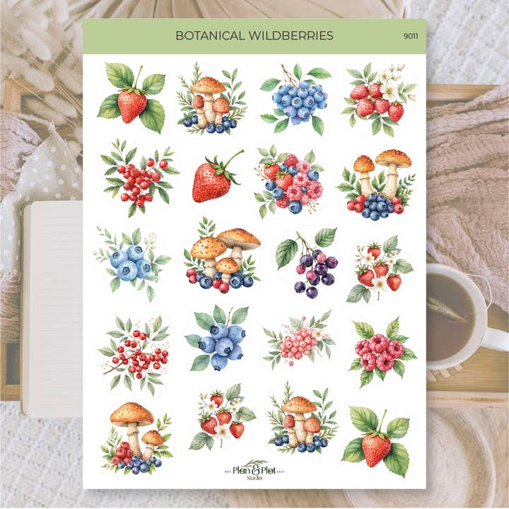 Plan & Plot Studio - Wholesale Sticker - Botanical wildberries | Stickers