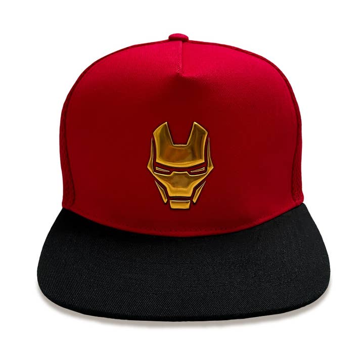Cappellino Snapback Unisex per Adulti con Volto di Iron Man degli Avengers di Marvel Comics per la vendita all'ingrosso da parte di Heroes Inc. Europe B.V.