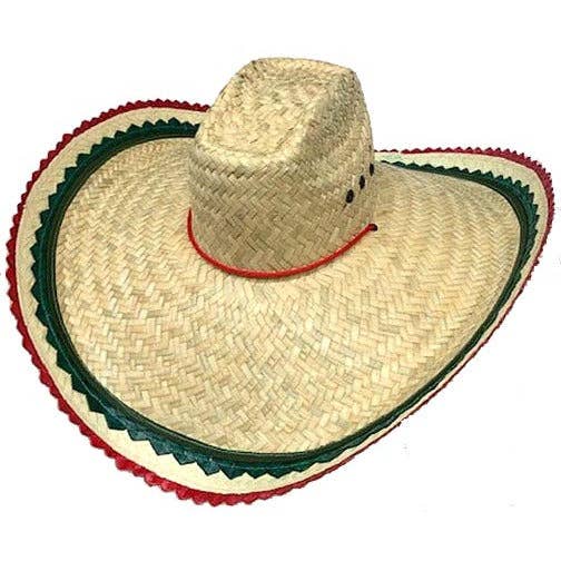 Baja Styles - Wholesale Cowboy Hat - Unisex - Speedy Gonzalez Palm Hat Mexican Flag