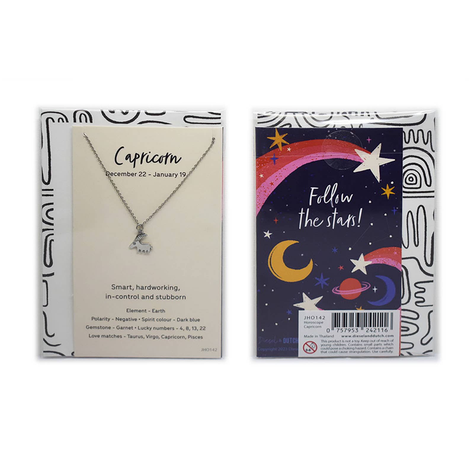 Diesel & Dutch - Wholesale Pendant/charm necklace - Jewellery Card Horoscope Capricorn0