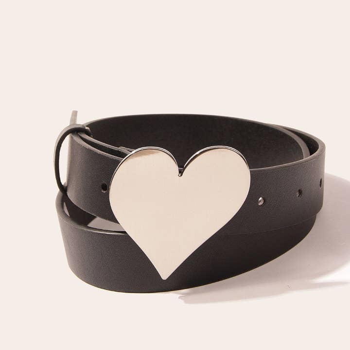 Dipped Shop - Wholesale Belt - Women's - Love Shaped Punk Street Leather Belt DPWB03024
