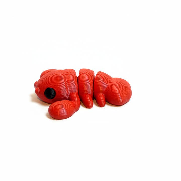 Lobster (Red) • Mini 3D Printed Articulated Animal • Flexi Animals for wholesale by Lorianne Kol 3D Prints