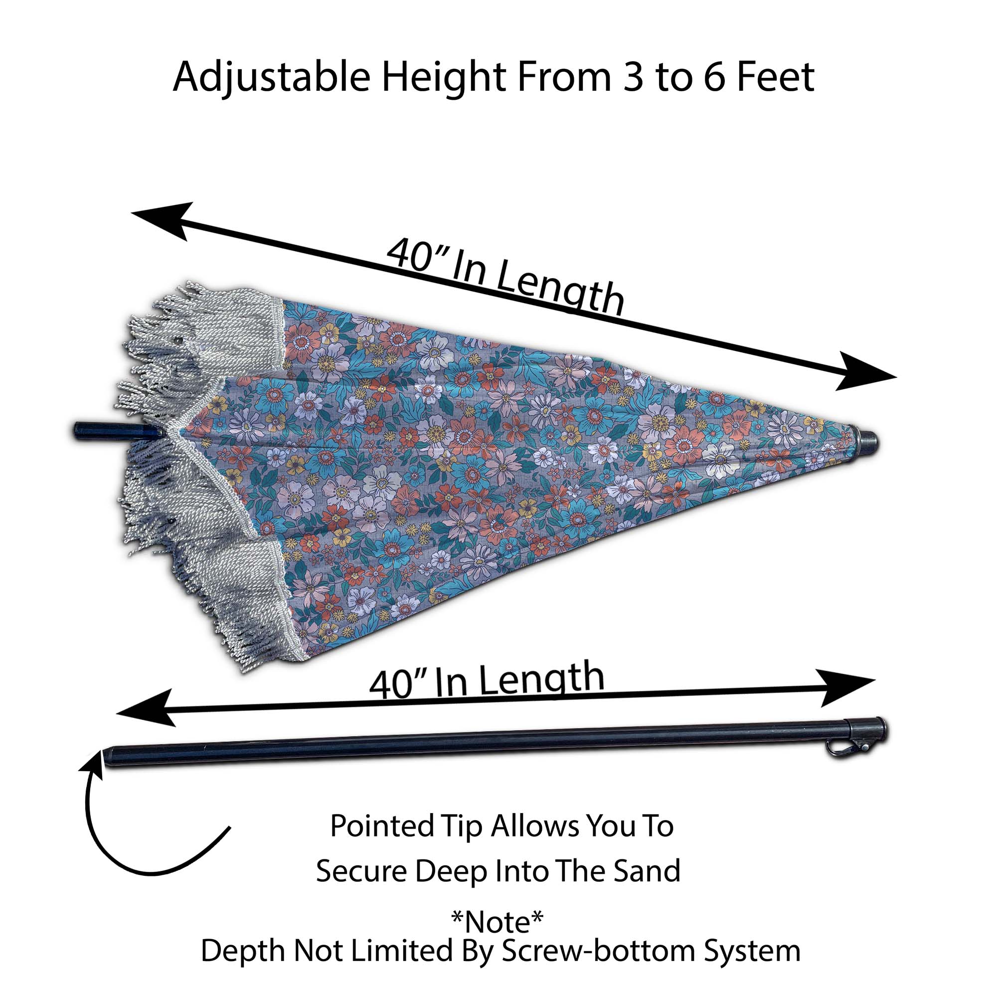 beachBRELLA® - Venta al por mayor Sombrilla de playa - Sombrilla de playa Flora de beachBRELLA®4