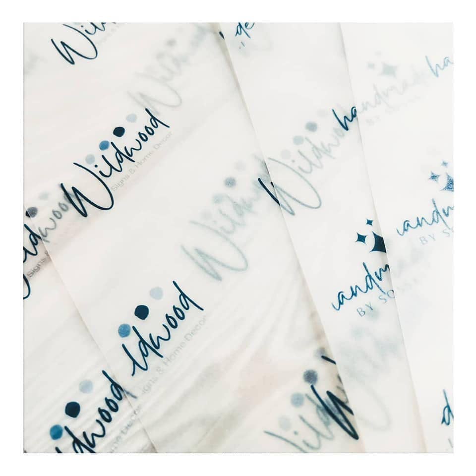 SR Creative Studio – wholesale Flat wrap – A5 Custom Logo Business Wrapping Paper Set4