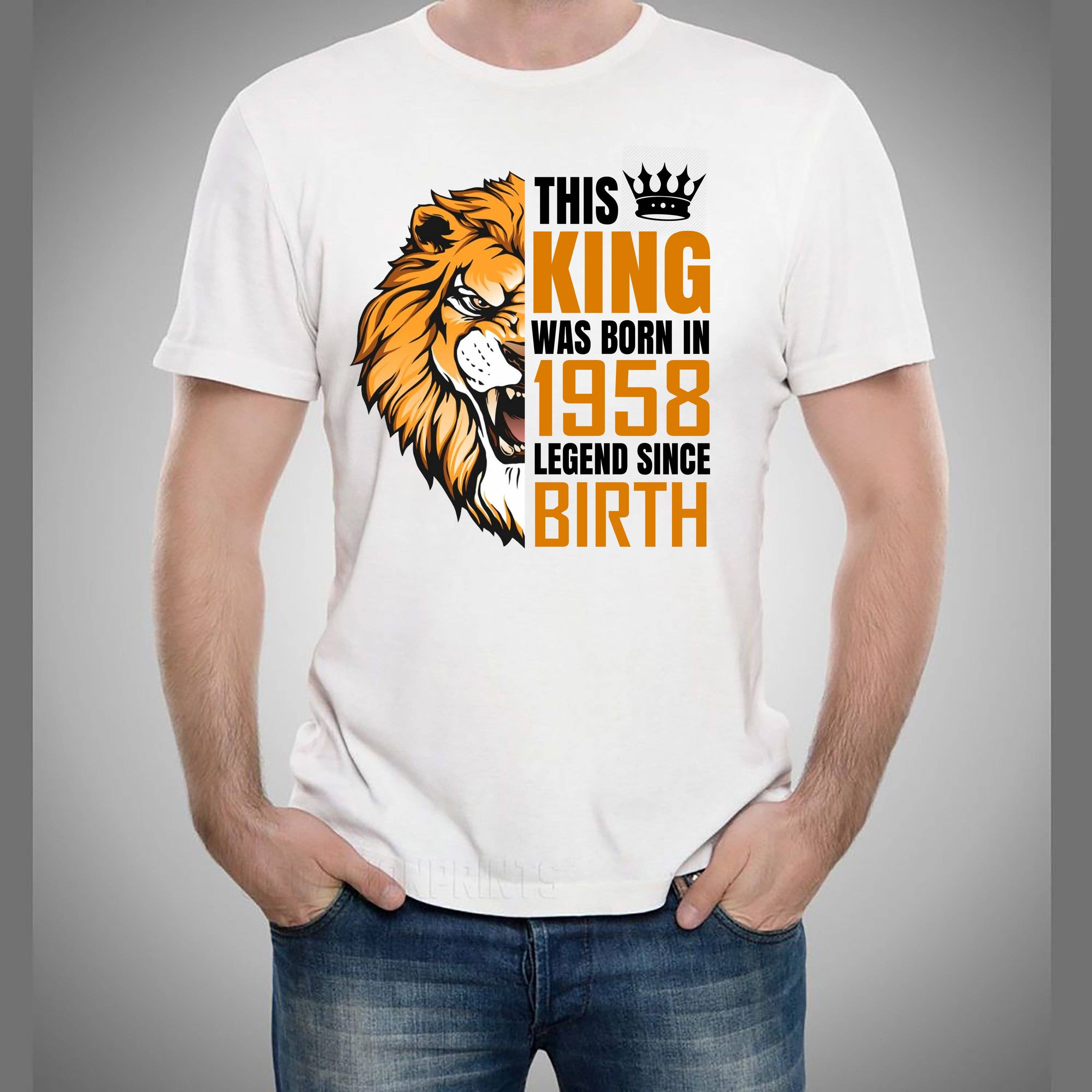 LA Shirt Company - Wholesale T-Shirt (Graphic) - Men's - The King Was Born (Choose your Year 1951 to 1960) Men's Tee7
