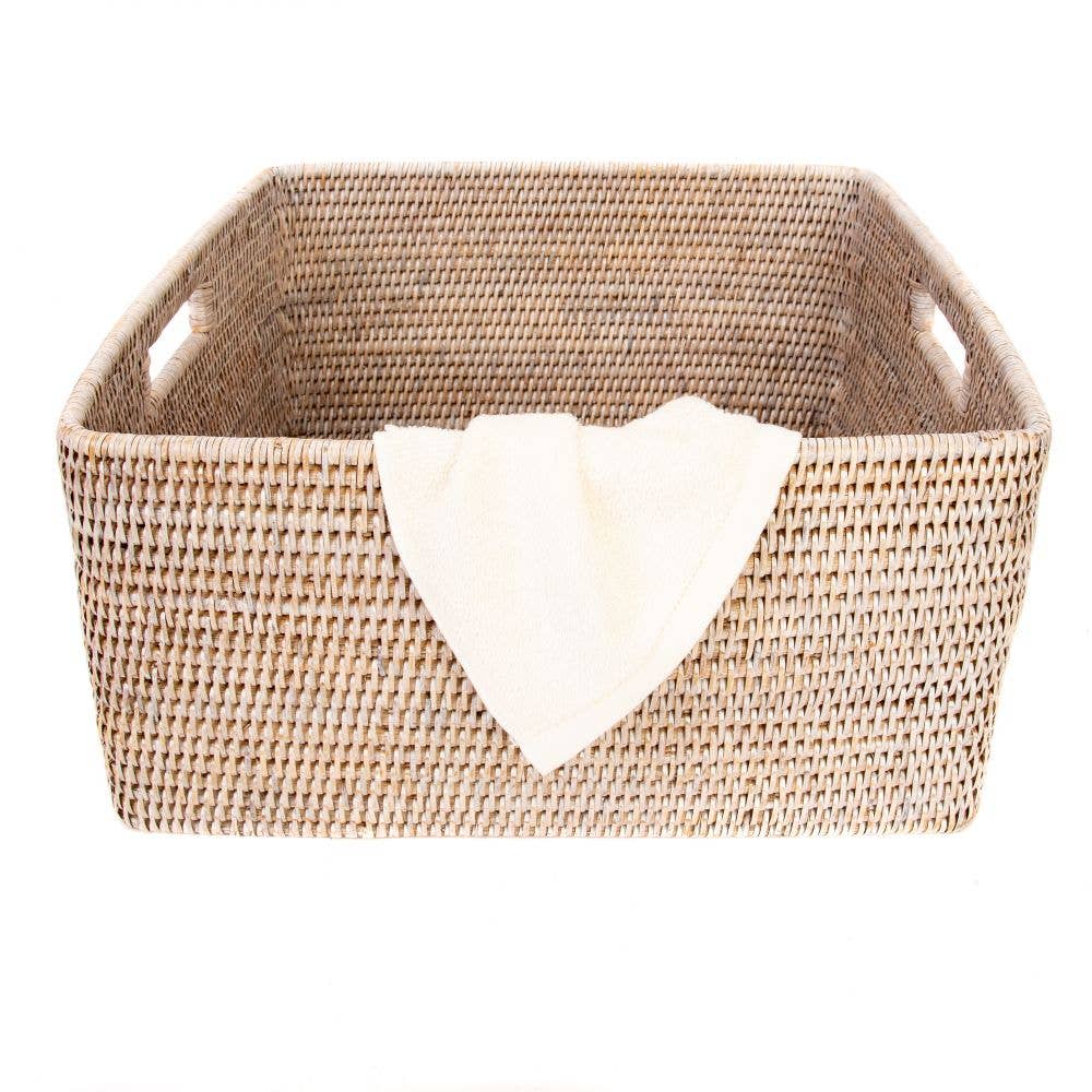 Artifacts Trading Company - Wholesale Basket - Rattan Square Storage Basket with Rounded Corners7
