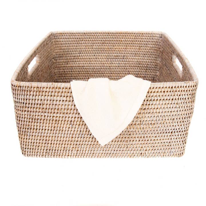 Artifacts Trading Company - Wholesale Basket - Rattan Square Storage Basket with Rounded Corners7
