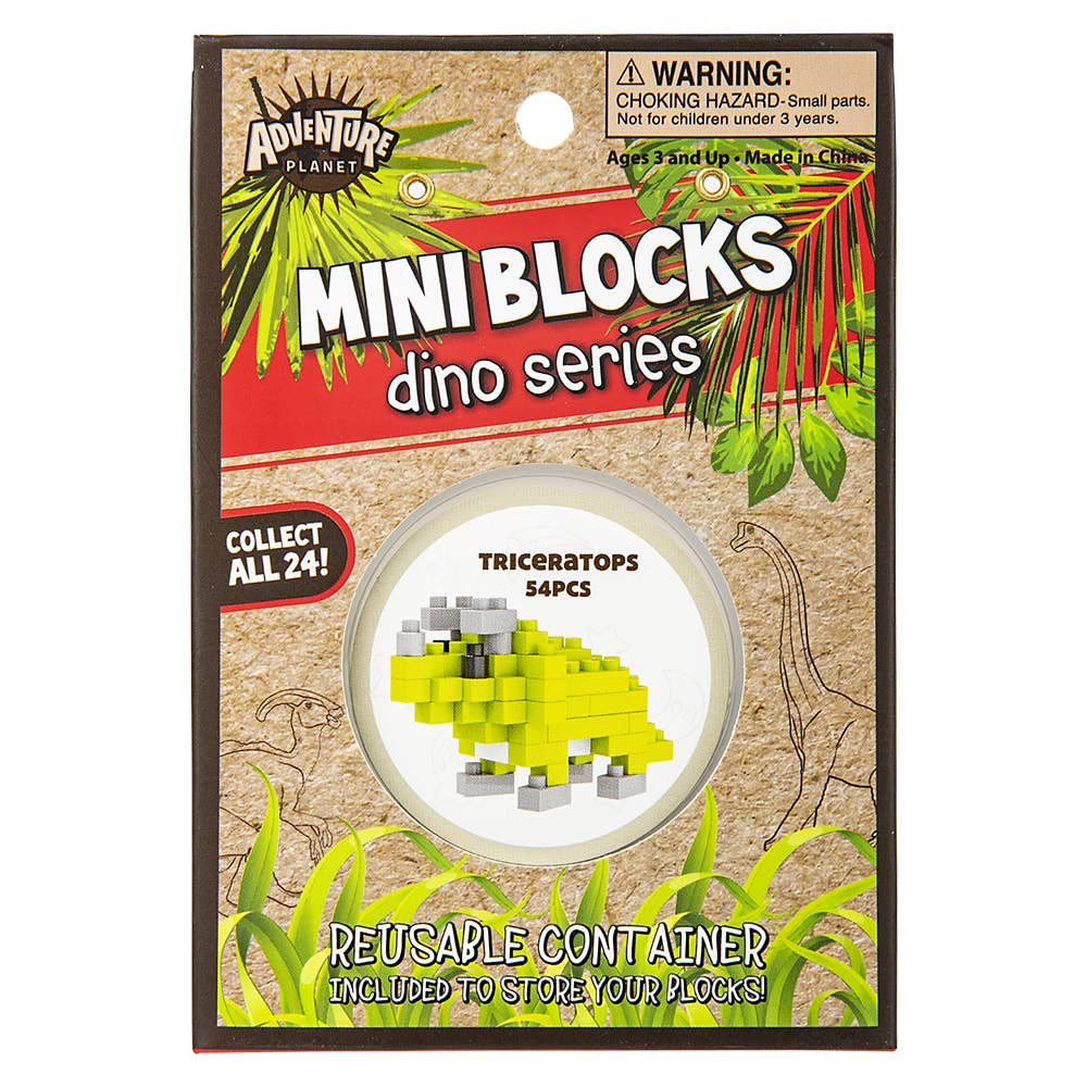 The Toy Network - Wholesale Build-a-Toy - Kids - (T) MINI BLOCKS TRICERATOPS3