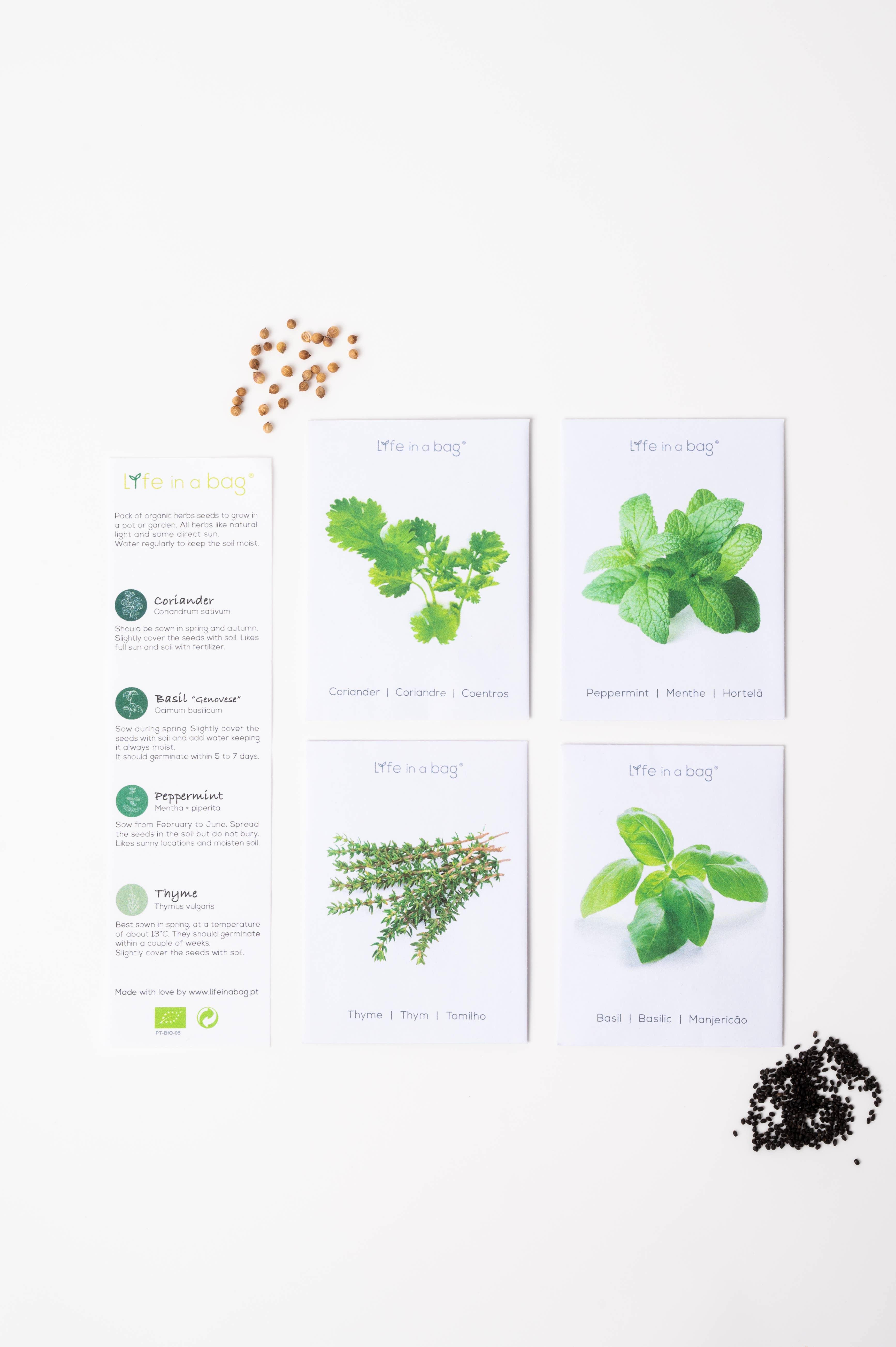 Life in a bag - Wholesale Plant Seeds - Pack of 4 Aromatic Herb Seed Packets2