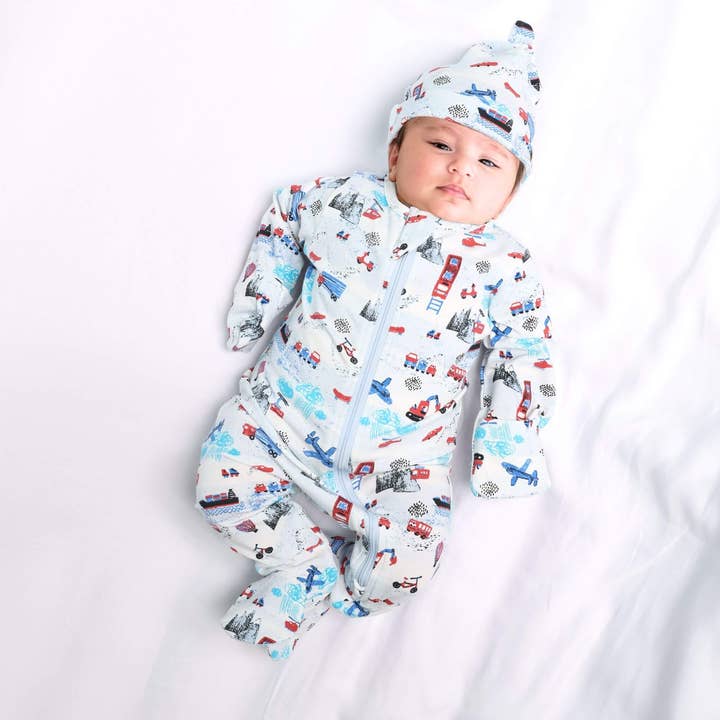 Norani Baby - Wholesale Bodysuit (Footed) - Baby - Organic Footie - Transportation