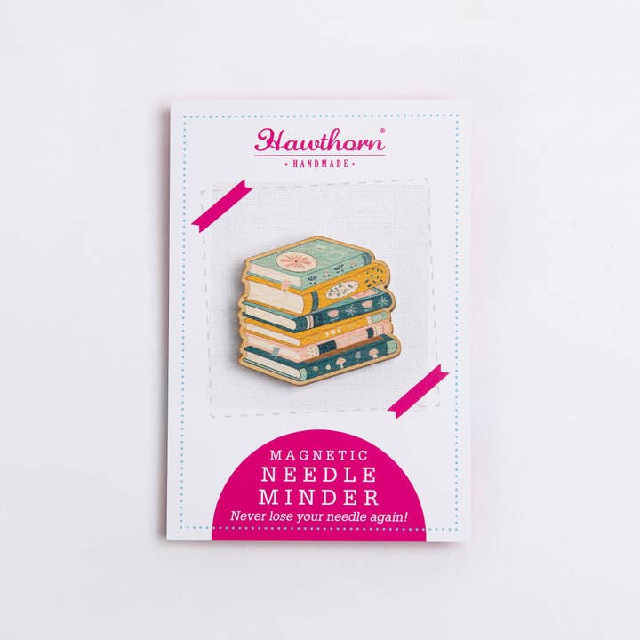 Hawthorn Handmade - Wholesale Embroidery/Cross Stitch Supplies - Book Lover Needle Minder | Gift for Crafters