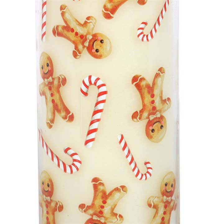 Something Different Wholesale - Wholesale Jar/Filled Candle - Candy Cane Warm Gingerbread Christmas Tube Candle3