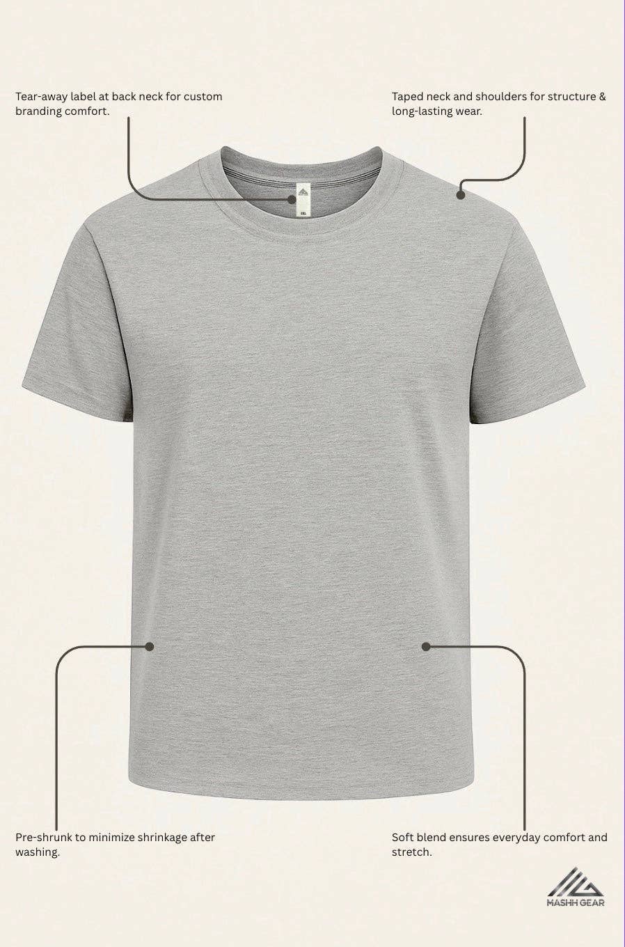 Mashh Gear - Wholesale T-Shirt - Unisex - Mashh Gear 5 Oz Soft RingSpun T-Shirts21