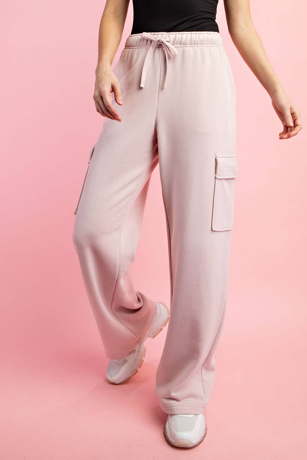 Rae Mode - Wholesale Pants - Women's - FRENCH TERRY STRAIGHT CARGO SWEATPANT28