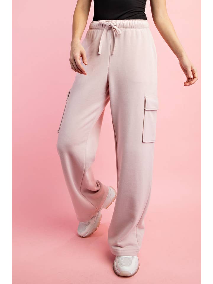 Rae Mode - Wholesale Pants - Women's - FRENCH TERRY STRAIGHT CARGO SWEATPANT52