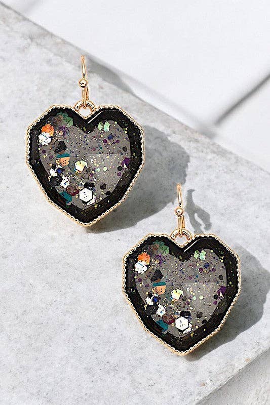 Andrea Bijoux - Vendita all'ingrosso Orecchini pendenti - Orecchino pendente con gemma a cuore incastonato sfaccettato3