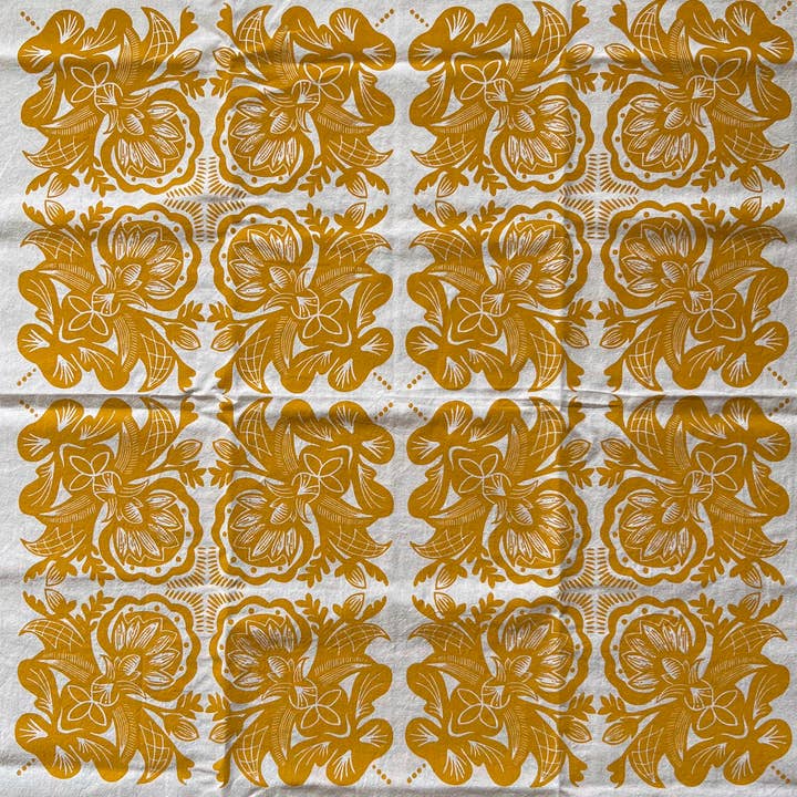 Follysome Prints - Wholesale Tea Towel - Rosemaling Art Cotton Tea Towel7