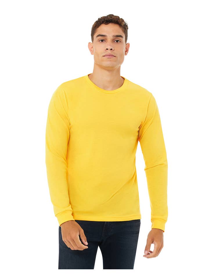 Total Apparel - Wholesale T-Shirt - Unisex - Bella Canvas Unisex CVC Jersey Long-Sleeve T-Shirt | 3501CVC12