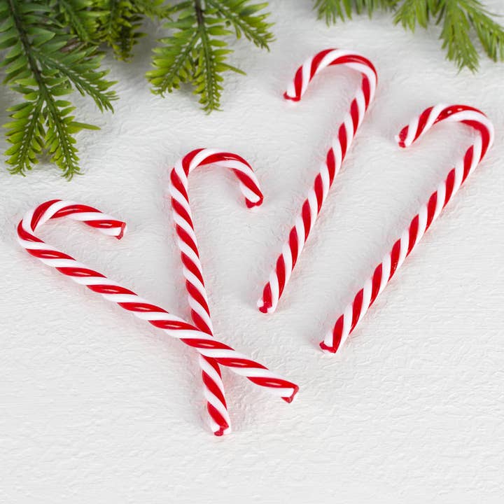 Factory Direct Craft - Wholesale Christmas Decoration - 6" Polyresin Candy Canes (Pack of 6) - Select Color