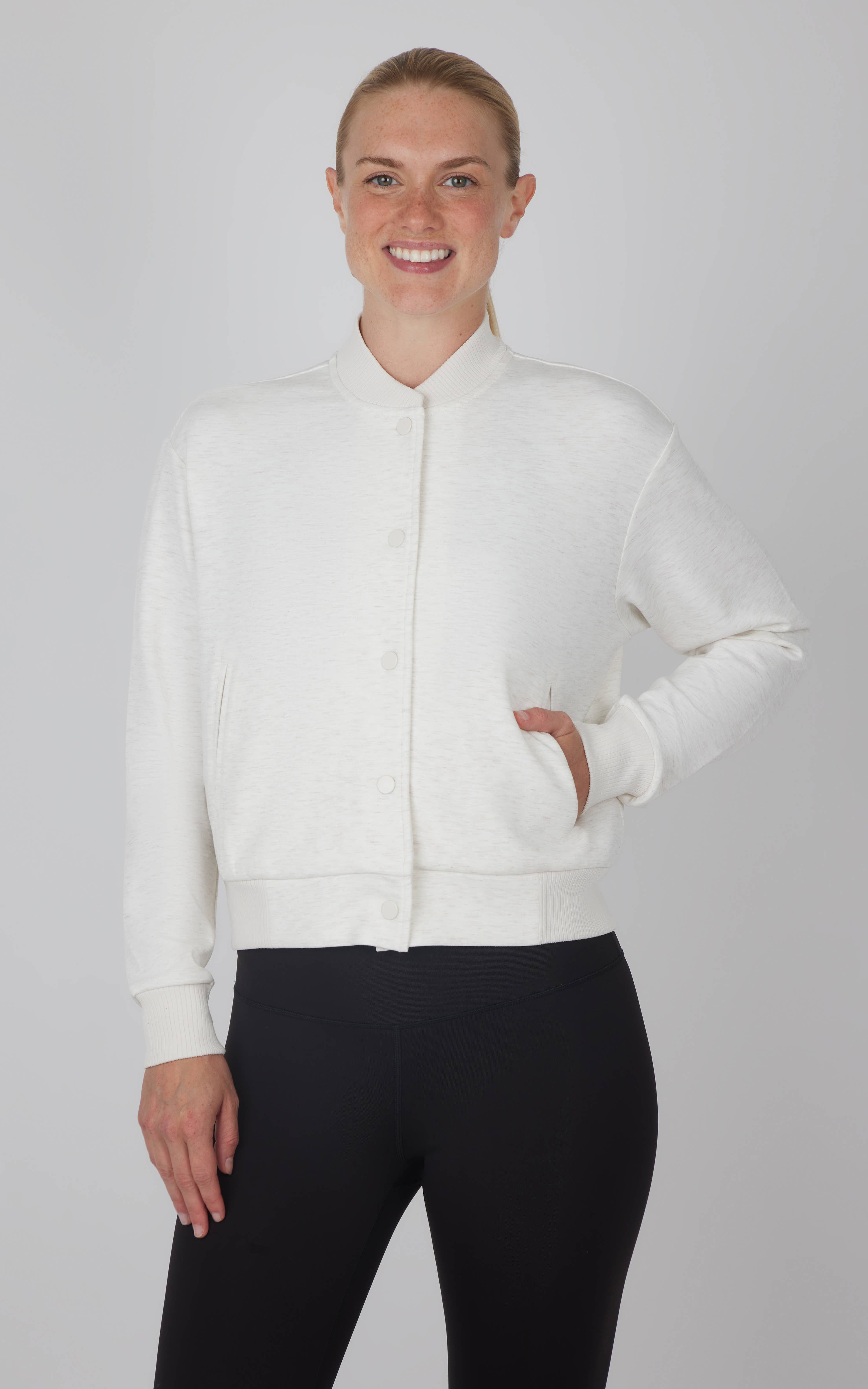 90 Degree by Reflex & Yogalicious - Wholesale Bomberjack - Dames - Dames Scuba Blouse Trendy Bomberjack2