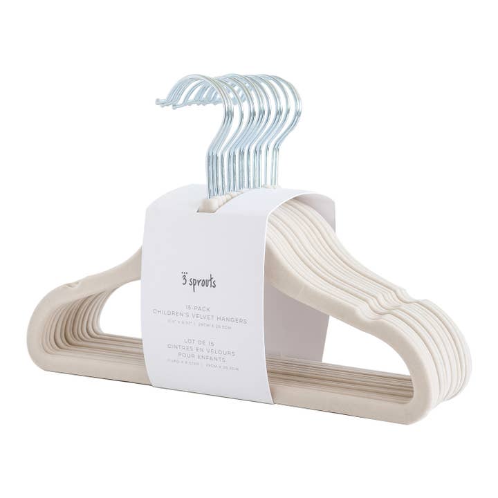 3 Sprouts - Wholesale Clothes Hangers - Baby & Kids Velvet Hangers (2 Packs of 15)8