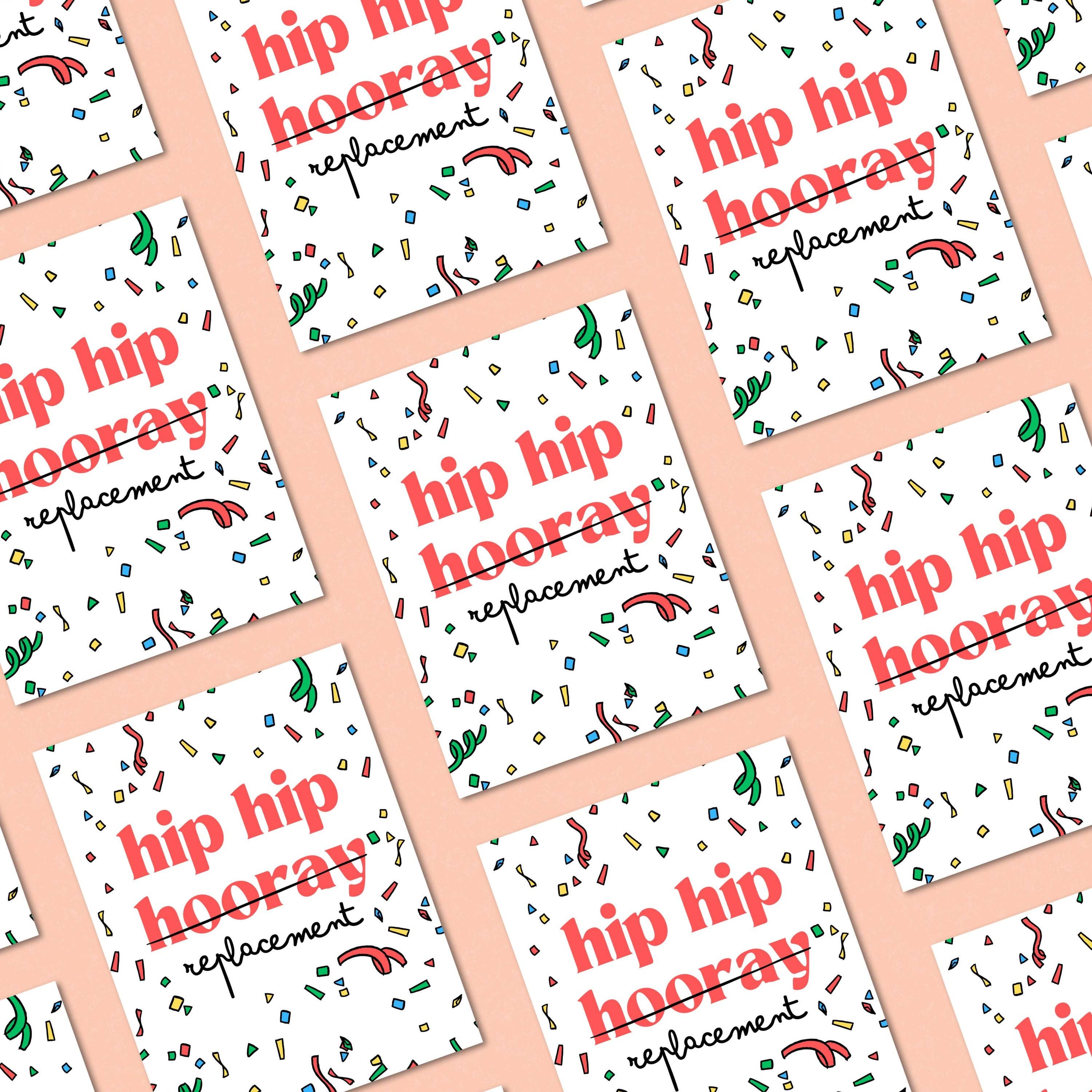 Feira Pop - Wholesale Birthday Card - Hip Hip Hooray Replacement Confetti Greeting Card2