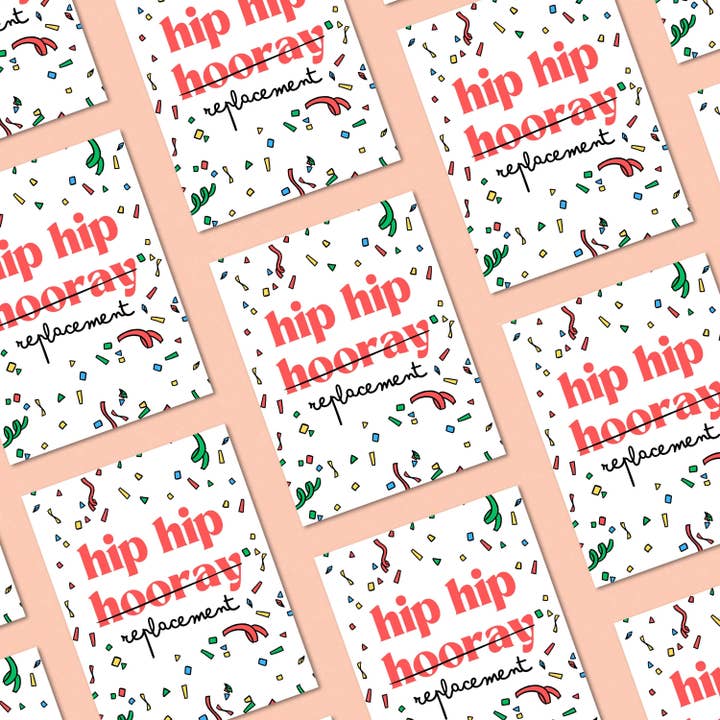 Feira Pop - Wholesale Birthday Card - Hip Hip Hooray Replacement Confetti Greeting Card2