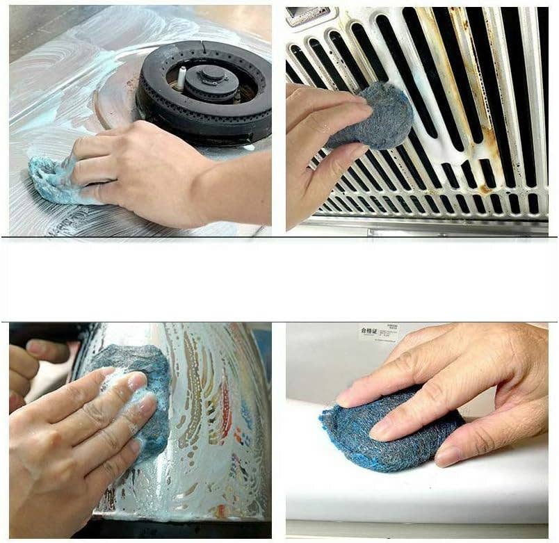 Innovarix - Wholesale Cleaning Sponge - Durablu Steel Wool Soap Pads - 8ct5