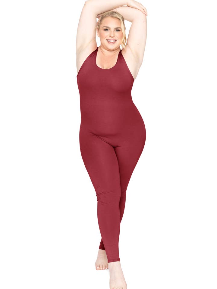 Stretch Is Comfort - Wholesale Unitard – Women′s - Women's Plus Size Teamwear Cotton Tank Unitard4