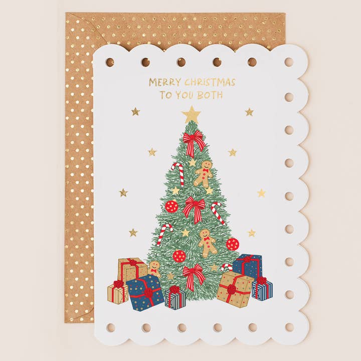 Cartão de Natal Ambos Vocês Árvore de Natal por atacado de Apple & Clover