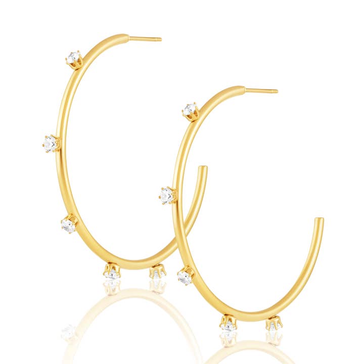 Aster Hoops for wholesale by Sahira Jewelry Design
