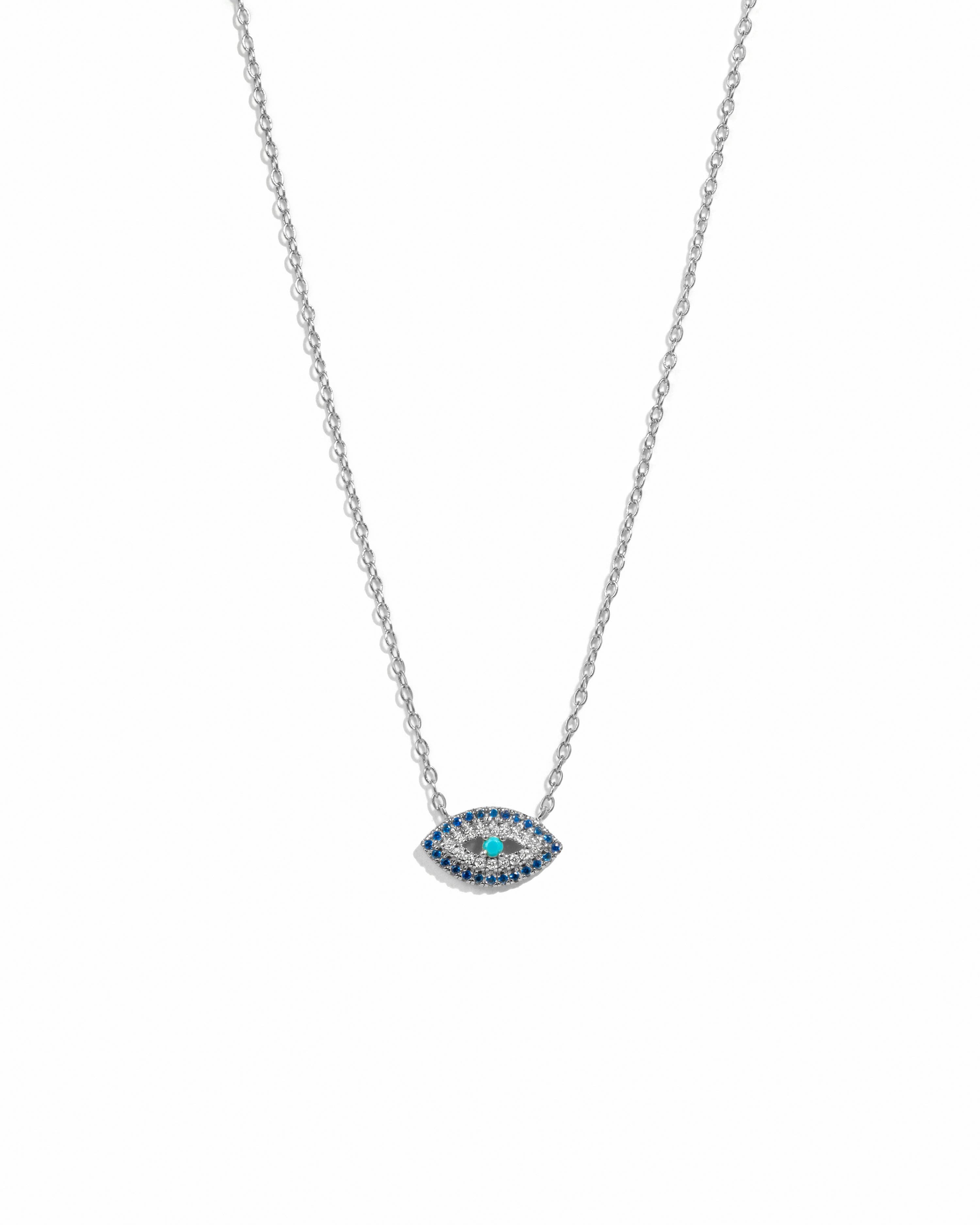 Sami Jewels - Venta al por mayor Collares con colgantes/abalorios - Collar Sapphire Evil Eye0