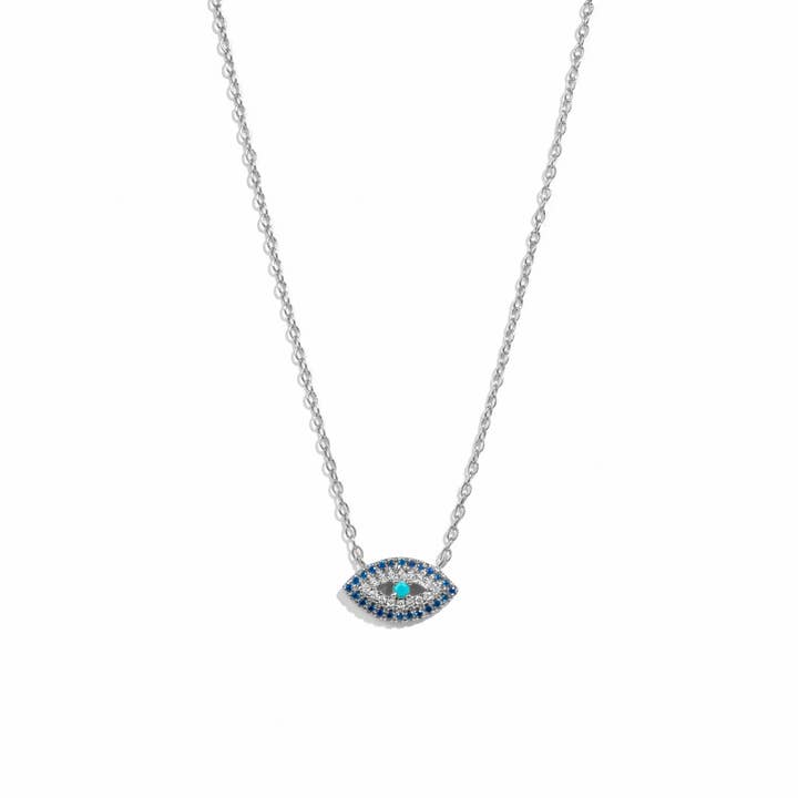 Sami Jewels - Venta al por mayor Collares con colgantes/abalorios - Collar Sapphire Evil Eye