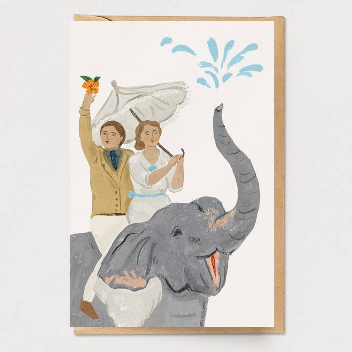 Tarjeta de viaje elefante para venta al por mayor de Ingrid Press
