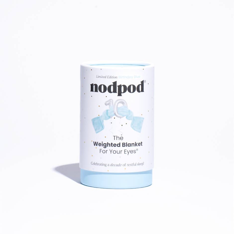 nodpod – Engroshandel Søvn-/øjenmaske – Birthday Blue vægtet sovemaske - Limited Edition2